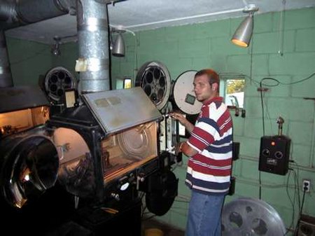 5 Mile Drive-In Theatre - Projection Booth